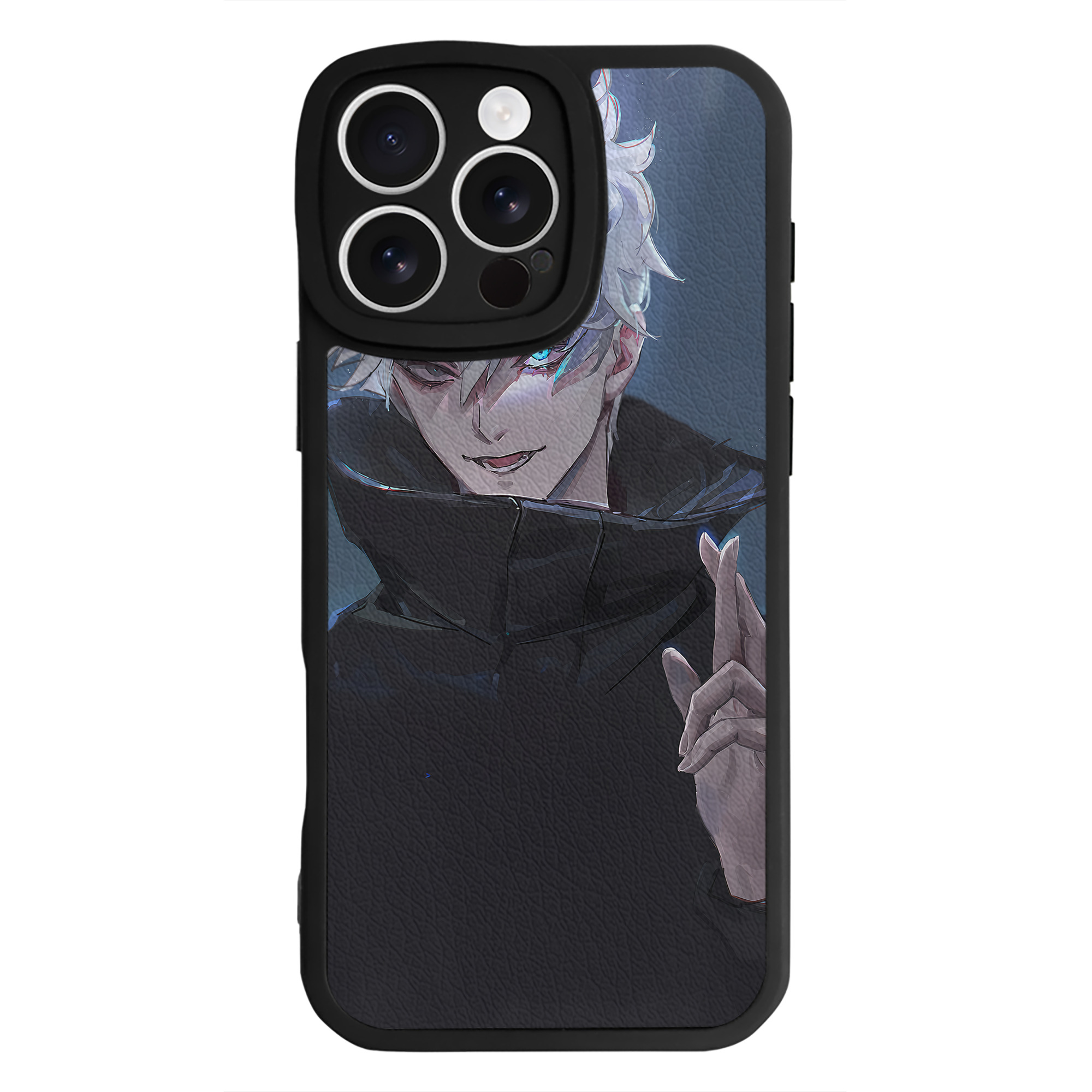 （画像用） 呪術廻戦 Jujutsu Kaisen 【iPhone 16シリーズ対応】シリコンスマホケース（レザー調） 材質：シリコン